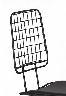 Moderná kovová stolička s polstrovaním stylish - čierna 6