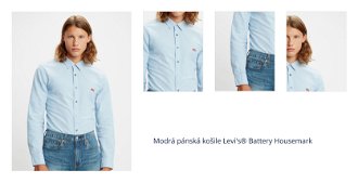 Modrá pánská košile Levi's® Battery Housemark 1