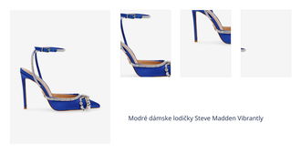 Modré dámske lodičky Steve Madden Vibrantly 1