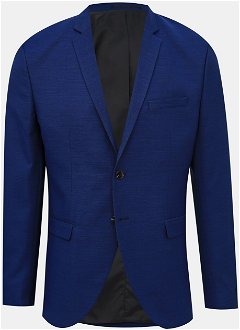 Modré oblekové sako s prímesou vlny Jack & Jones Solaris 2