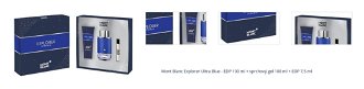 Mont Blanc Explorer Ultra Blue - EDP 100 ml + sprchový gel 100 ml + EDP 7,5 ml 1