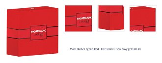 Mont Blanc Legend Red - EDP 50 ml + sprchový gel 100 ml 1