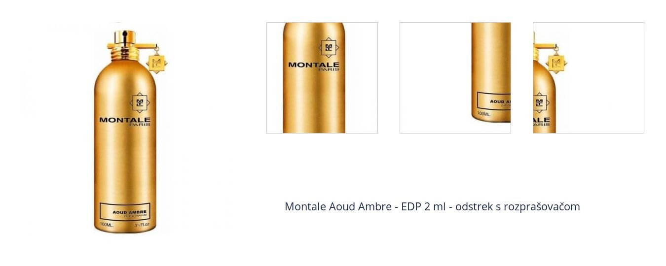 Montale Aoud Ambre - EDP 2 ml - odstrek s rozprašovačom 1