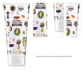 Moschino So Real sprchový a kúpeľový gél pre ženy 200 ml 1