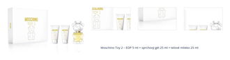 Moschino Toy 2 – EDP 5 ml + sprchový gél 25 ml + telové mlieko 25 ml 1