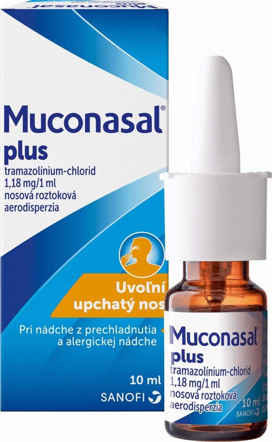 Muconasal Plus nosny sprej aerodisperzia 10 ml