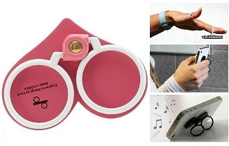Multifunkčné krúžky C-tech Keeep pre Váš smartfón, Pink