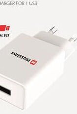 Nabíjačka Swissten Smart IC 1A s USB konektorom, biela 5