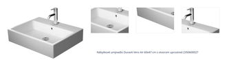 Nábytkové umývadlo Duravit Vero Air 60x47 cm s otvorom uprostred 2350600027 1