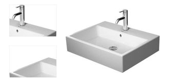 Nábytkové umývadlo Duravit Vero Air 60x47 cm s otvorom uprostred 2350600027 4