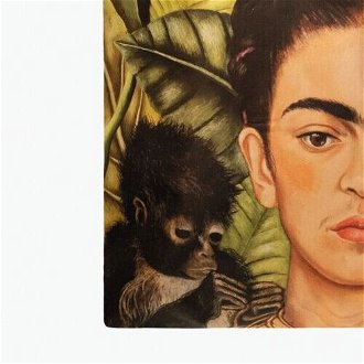 Nákupná taška LOQI, Kahlo - Self Portrait with Hummingbird and Thorn Necklace Recycled 8
