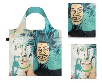 Nákupná taška LOQI Museum, Basquiat - Warhol 3
