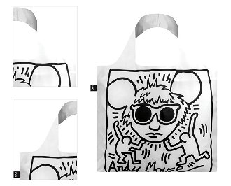 Nákupná taška LOQI Museum, Haring - Andy Mouse 4