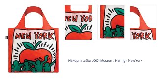 Nákupná taška LOQI Museum, Haring - New York 1