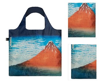 Nákupná taška LOQI Museum, Hokusai - Red Fuji, Mountains in Clear Weather 3