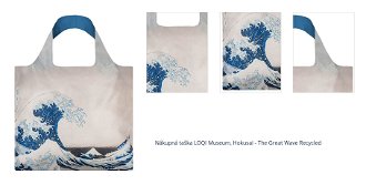 Nákupná taška LOQI Museum, Hokusai - The Great Wave Recycled 1