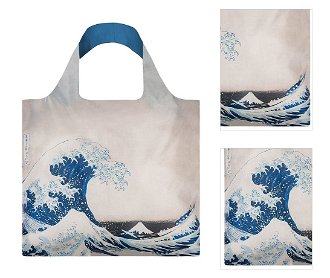 Nákupná taška LOQI Museum, Hokusai - The Great Wave Recycled 3