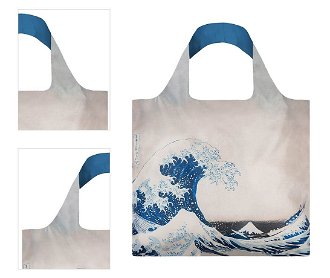 Nákupná taška LOQI Museum, Hokusai - The Great Wave Recycled 4