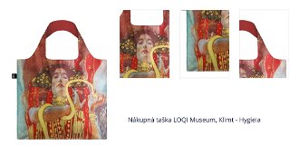 Nákupná taška LOQI Museum, Klimt - Hygieia 1