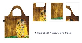 Nákupná taška LOQI Museum, Klimt - The Kiss 1
