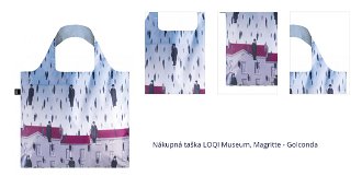 Nákupná taška LOQI Museum, Magritte - Golconda 1