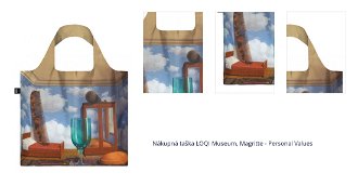 Nákupná taška LOQI Museum, Magritte - Personal Values 1