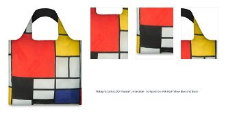 Nákupná taška LOQI Museum, Mondrian - Composition with Red Yellow Blue and Black 1