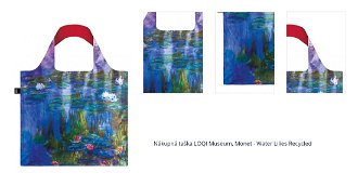 Nákupná taška LOQI Museum, Monet - Water Lilies Recycled 1