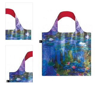 Nákupná taška LOQI Museum, Monet - Water Lilies Recycled 4