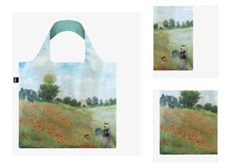 Nákupná taška LOQI Museum, Monet - Wild Poppies, near Argenteuil Recycled 3