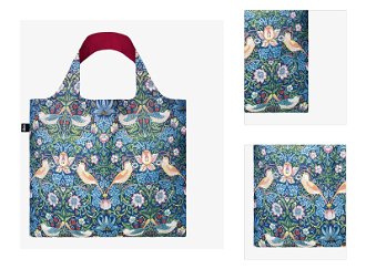 Nákupná taška LOQI Museum, Morris - The Strawberry Thief Decorative Fabric Recycled 3