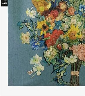 Nákupná taška LOQI Museum, Van Gogh - Flower Pattern Blue 8