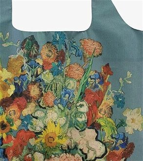 Nákupná taška LOQI Museum, Van Gogh - Flower Pattern Blue 5