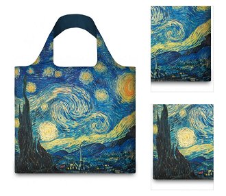 Nákupná taška LOQI Museum, Van Gogh - The Starry Night Recycled 3