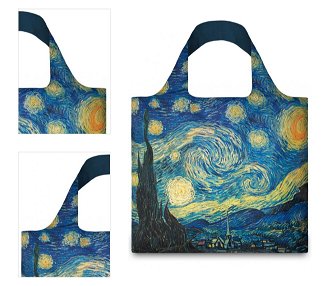 Nákupná taška LOQI Museum, Van Gogh - The Starry Night Recycled 4