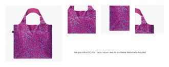 Nákupná taška LOQI, Rix - Fabric Pattern Web for the Wiener Werkstaette Recycled 1