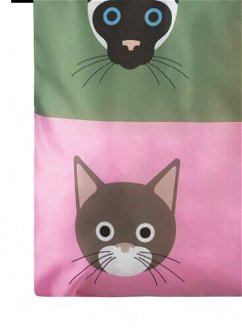 Nákupná taška LOQI Stephen Cheetham Cats Recycled 8