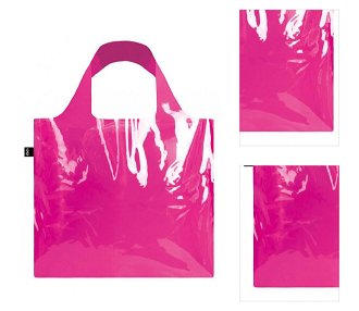 Nákupná taška LOQI Transparent Pink 3