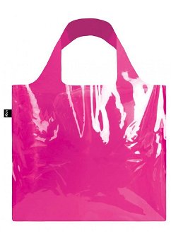 Nákupná taška LOQI Transparent Pink