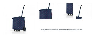 Nákupná taška na kolieskach Reisenthel Carrycruiser Mixed Dots Red 1
