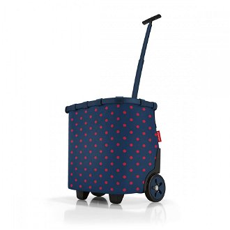 Nákupná taška na kolieskach Reisenthel Carrycruiser Mixed Dots Red 2