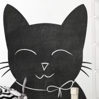 Nálepka na stenu - tabuľa - mačka 5