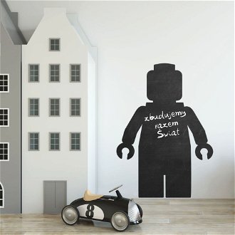 Nálepka na stenu - tabuľa - robot Velikost: velká - L