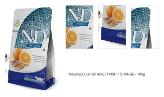 N&amp;D cat GF ADULT FISH / ORANGE - 10kg 1