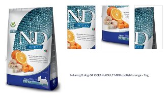 N&amp;D dog GF OCEAN ADULT MINI codfish/orange - 7kg 1