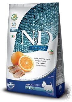 N&amp;D  dog GF OCEAN  ADULT  MINI herring/orange - 2.5kg