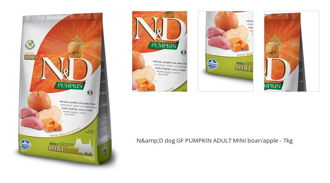 N&amp;D dog GF PUMPKIN ADULT MINI boar/apple - 7kg 1