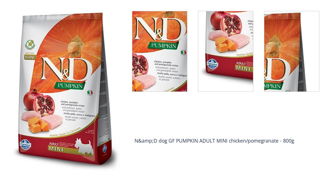 N&amp;D dog GF PUMPKIN ADULT MINI chicken/pomegranate - 800g 1