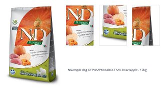 N&amp;D dog GF PUMPKIN ADULT M/L boar/apple - 12kg 1