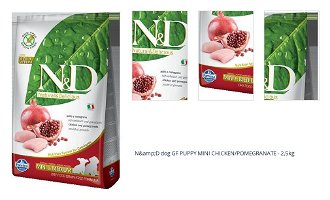N&amp;D dog GF PUPPY MINI CHICKEN/POMEGRANATE - 2,5kg 1